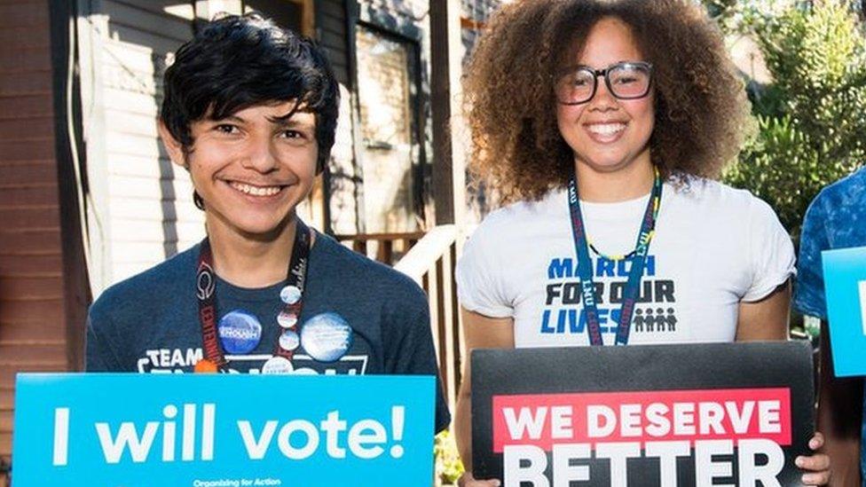 Participants attend 'Women's March Los Angeles hosts March For Our Lives LA: Road to Change & the Parkland survivors & activists' at St. Elmo's Village in Los Angeles