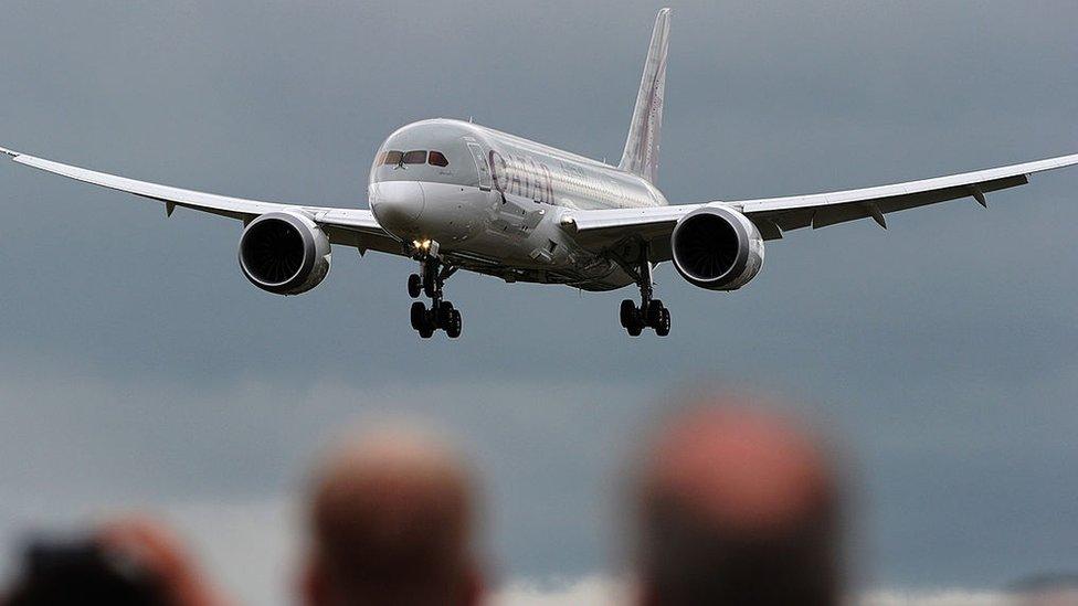 A Boeing 787 Dreamliner