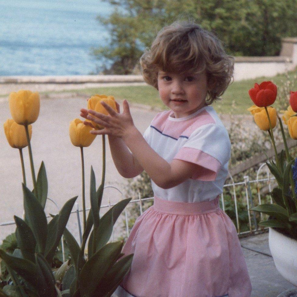 Joy Dunlop as a child