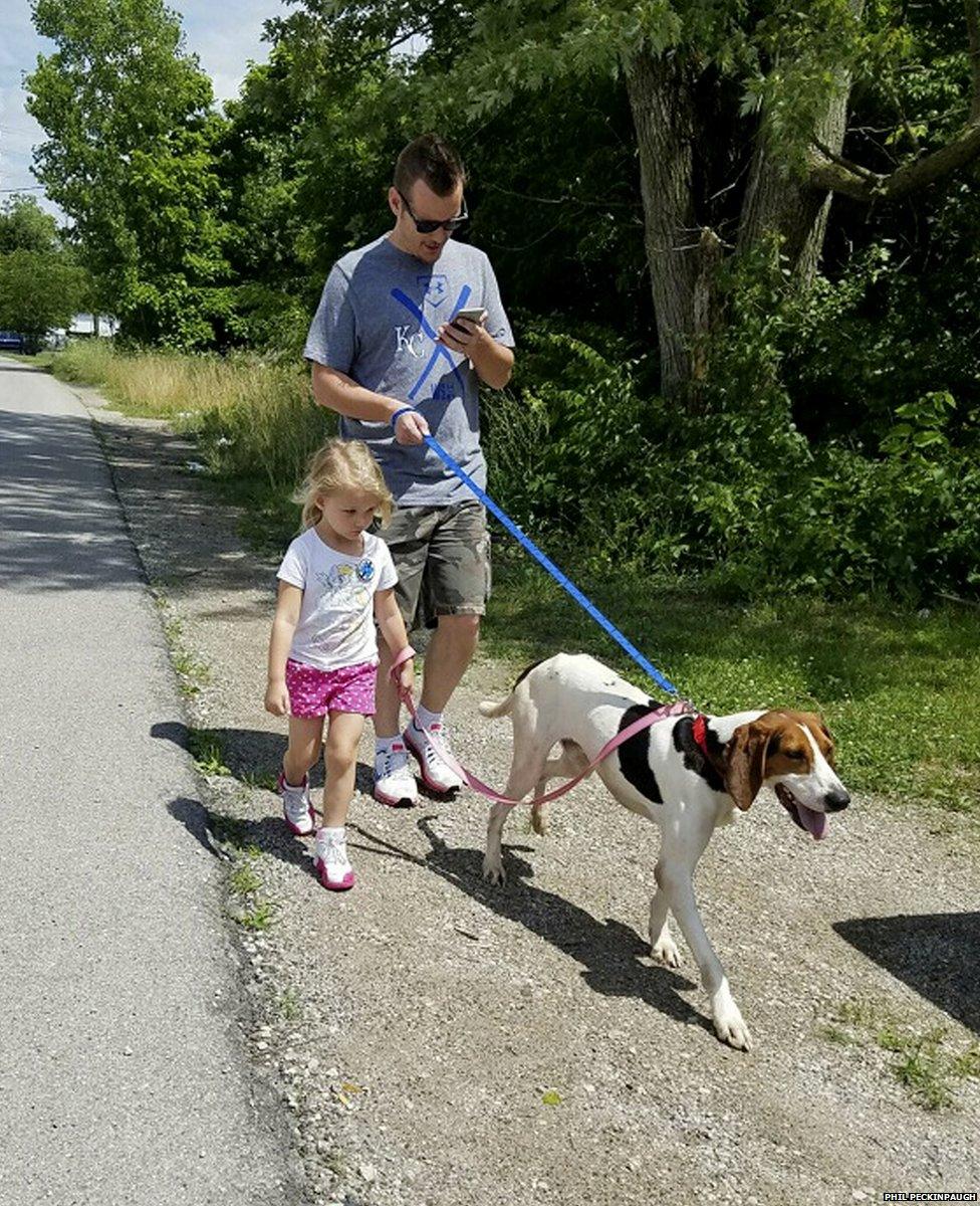 John Robinson and his daughter, Kairi