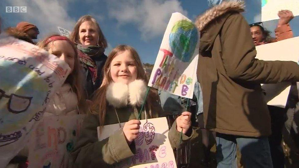 Young climate striker