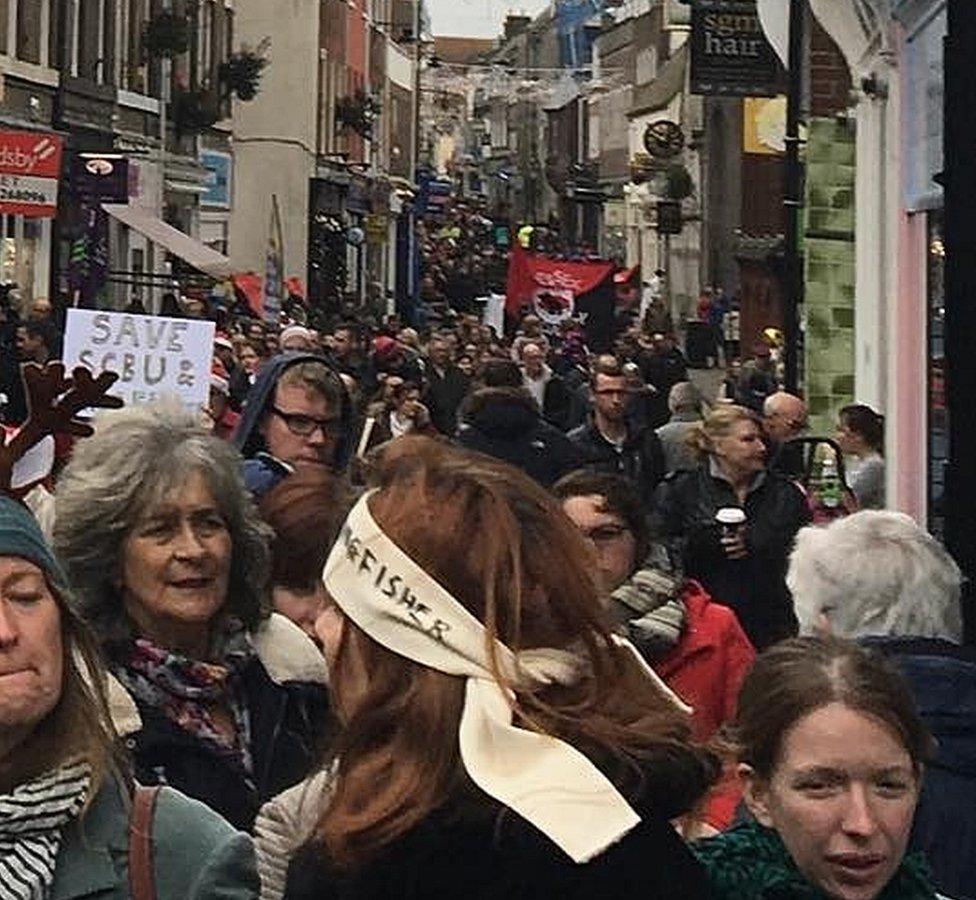 Kingfisher Ward march through Dorchester