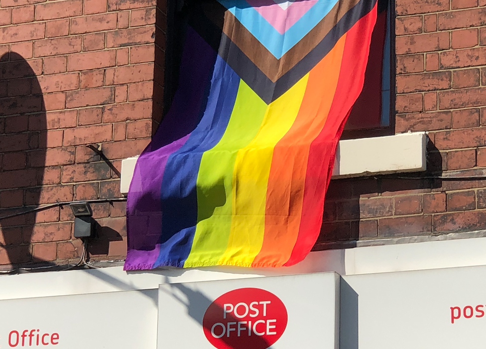 Rainbow flag put up in June during Pride month