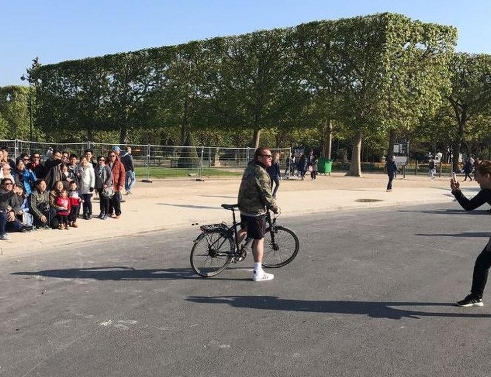 Arnold Schwarzenegger in Paris