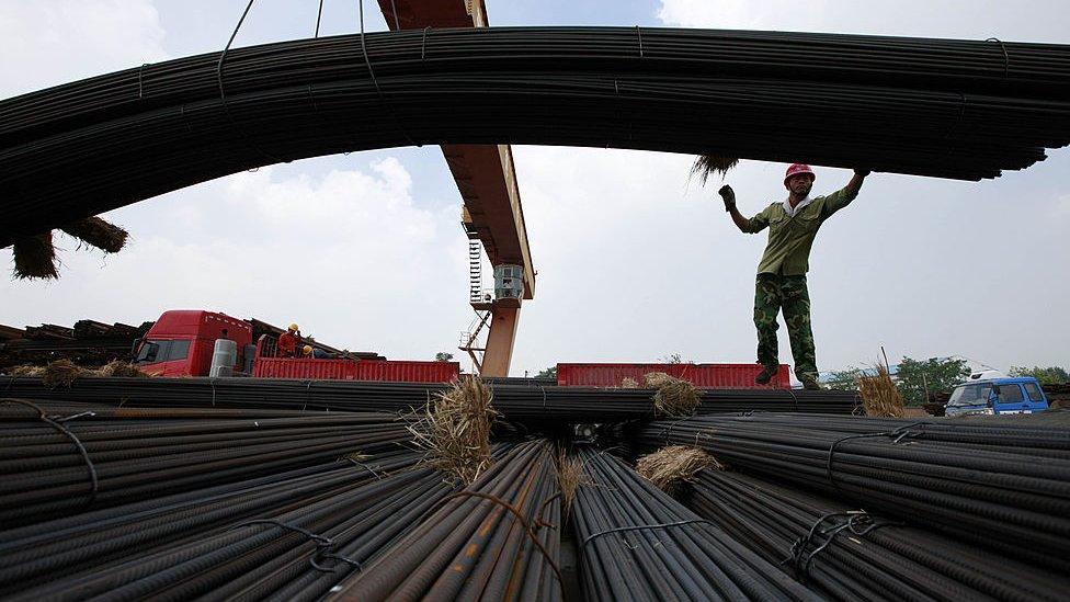 Chinese steel worker