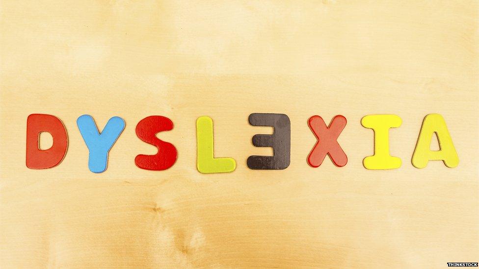 Dyslexia fridge magnet letters