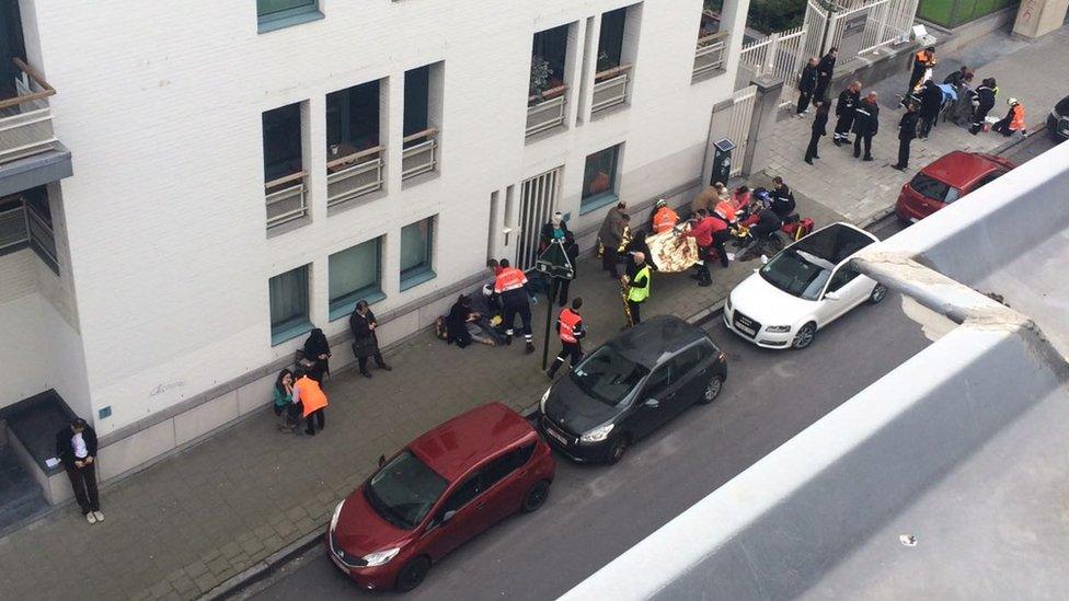 View from a flat near Maalbeek metro