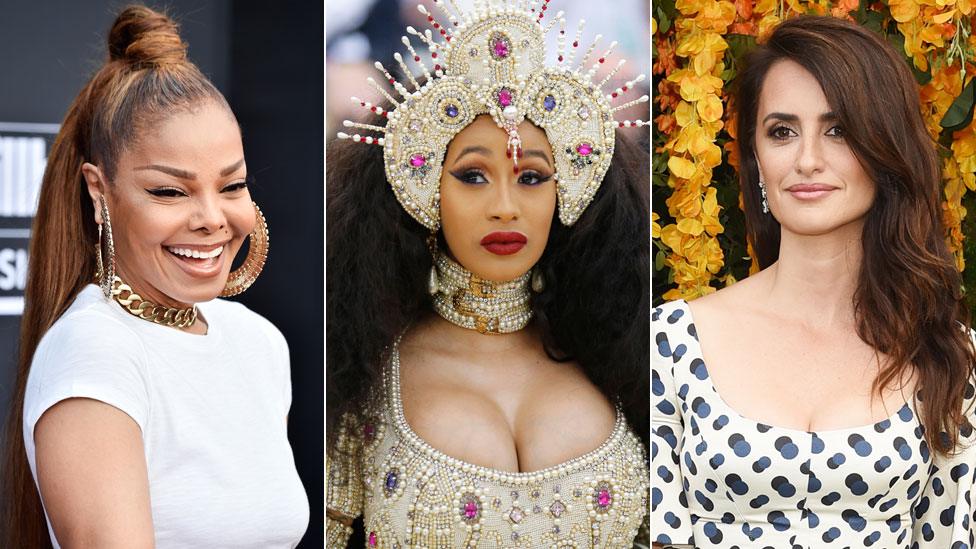 Janet Jackson, Cardi B and Penelope Cruz