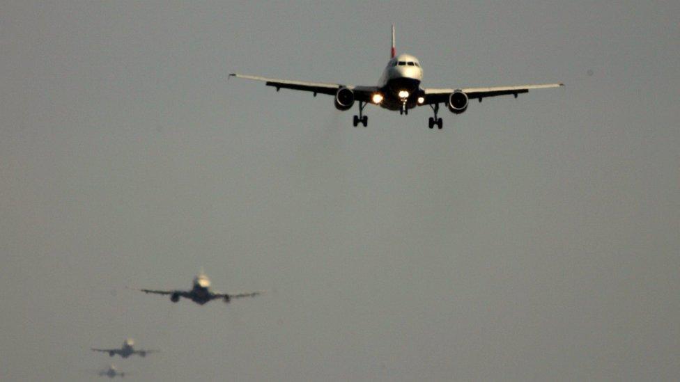 Planes in a queue