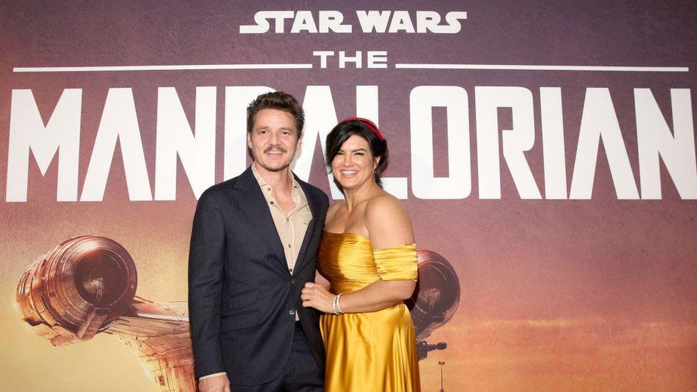 Gina Carano and Pedro Pascal