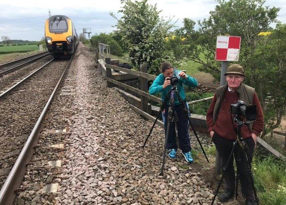 Trainspotters on line police appeal