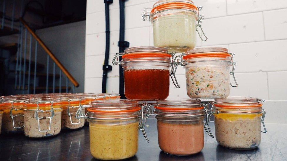 Kilner jars at Bean and Wheat