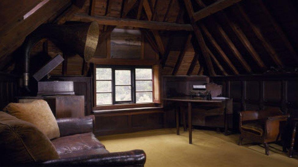 The music room in Cloud Hill cottage