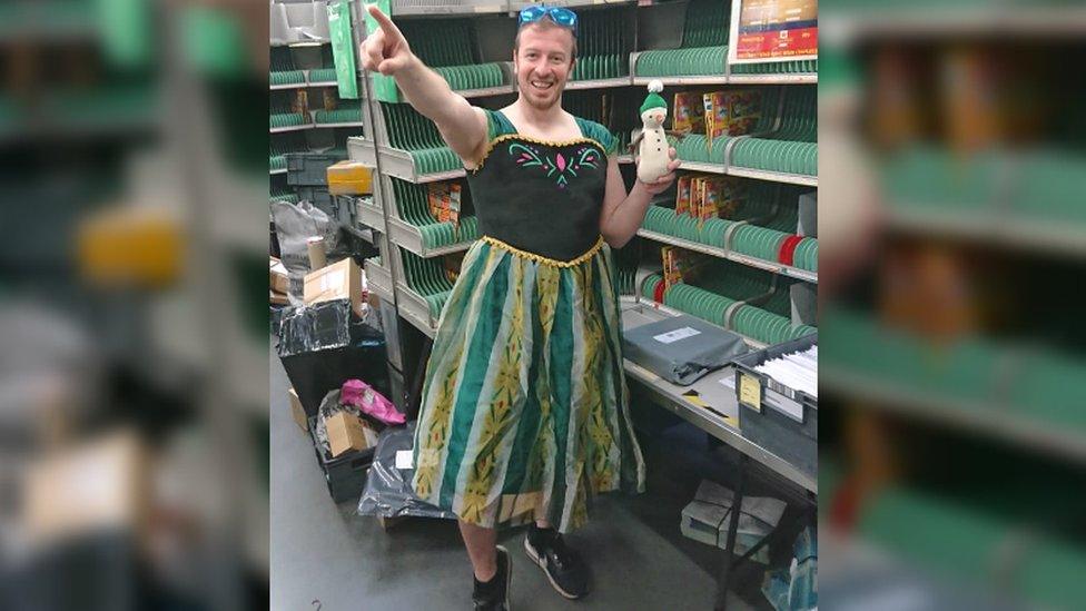 Glen Walton dressed as Princess Anna of Arendelle