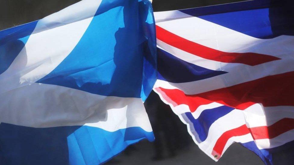 Scotland and Union flag