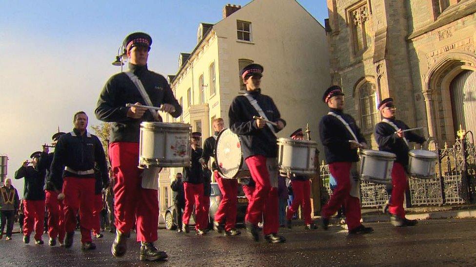 This was one of 18 bands who took part in the parade