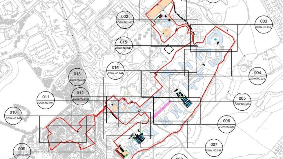 Plans for structures at the University of Warwick