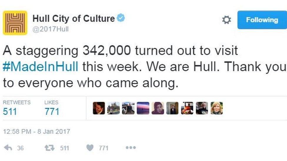 Hull 2017 tweet