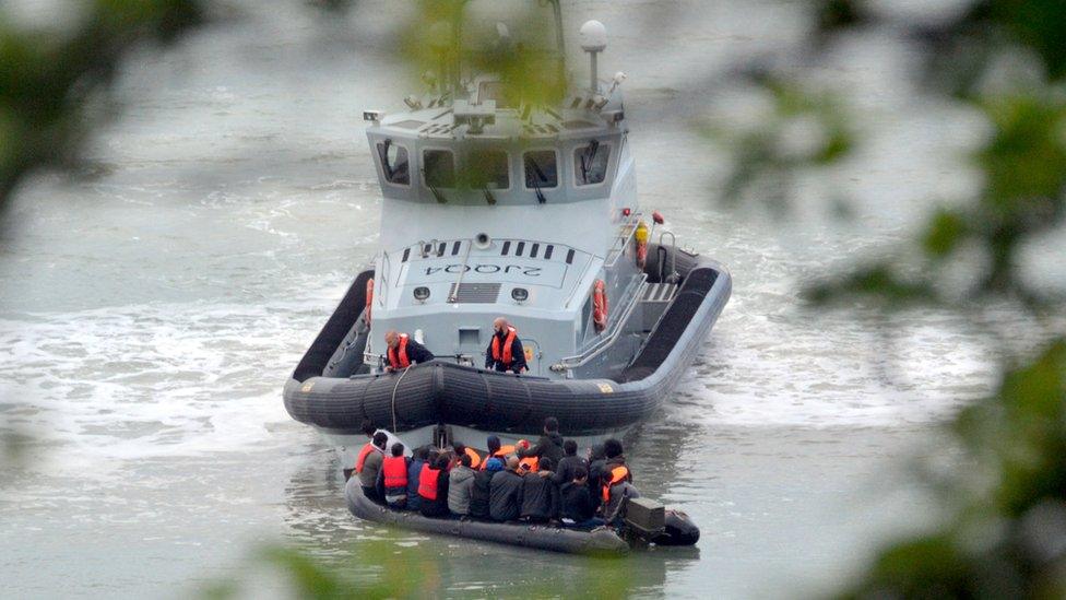 Migrant boat off St Margaret's Bay