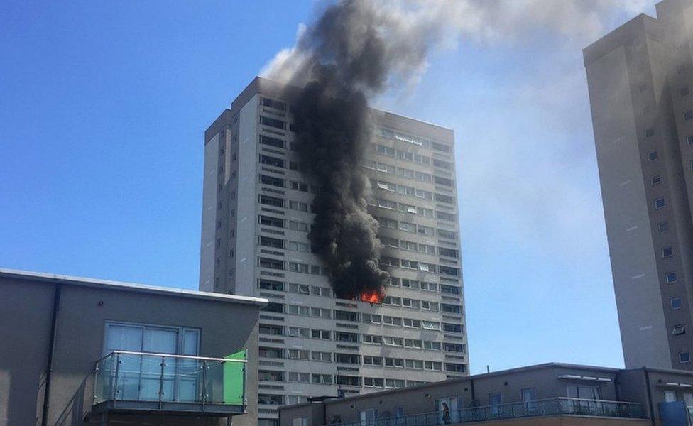 Tower block fire