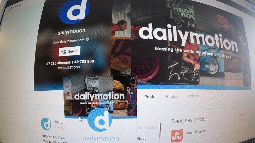 Dailymotion homepage