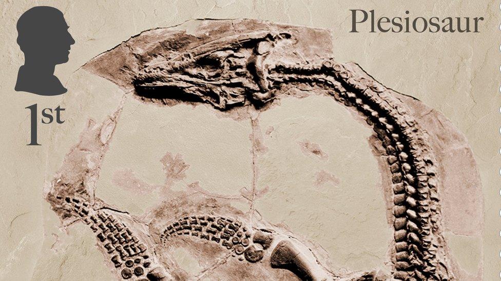 Plesiosaurus Macrocephalus stamp