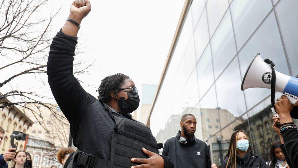 Protest in Grand Rapids