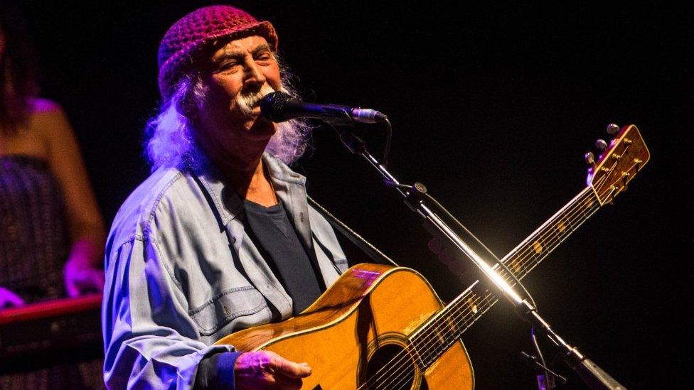 David Crosby performs in Milan in 2018