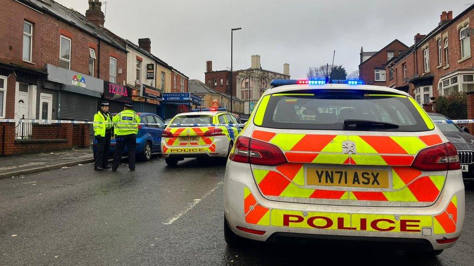 Scene of shooting in Page Hall Road, Sheffield