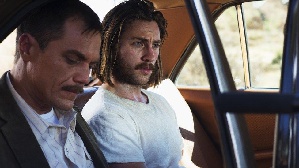 Michael Shannon (left) and Aaron Taylor-Johnson in Nocturnal Animals