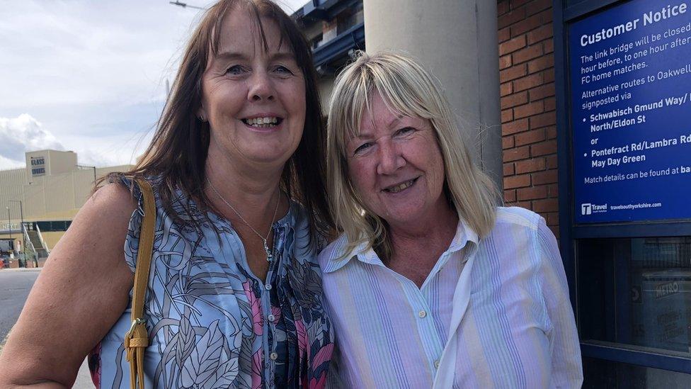 Friends Anita Tingle-Kitchen and Carol Taylor (right)