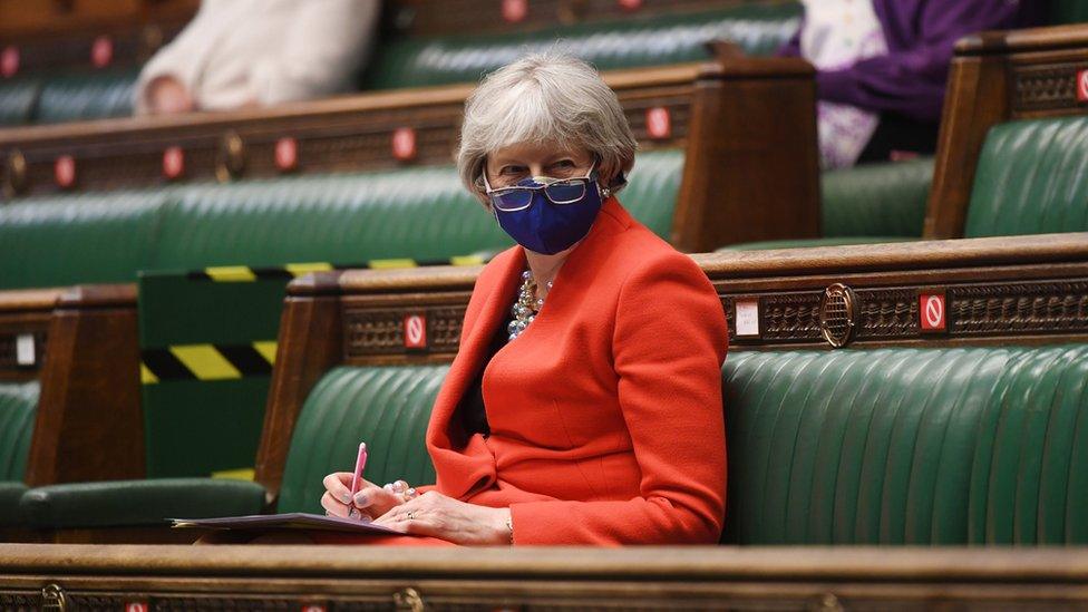 Theresa May in the House of Commons