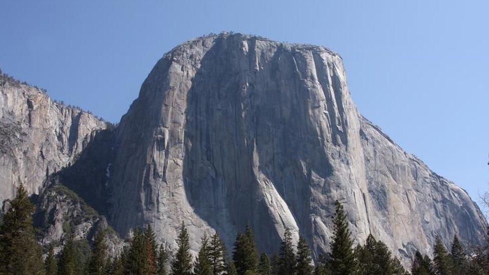 The south-west face of the 3,000ft granite monolith El Capitan (File picture)