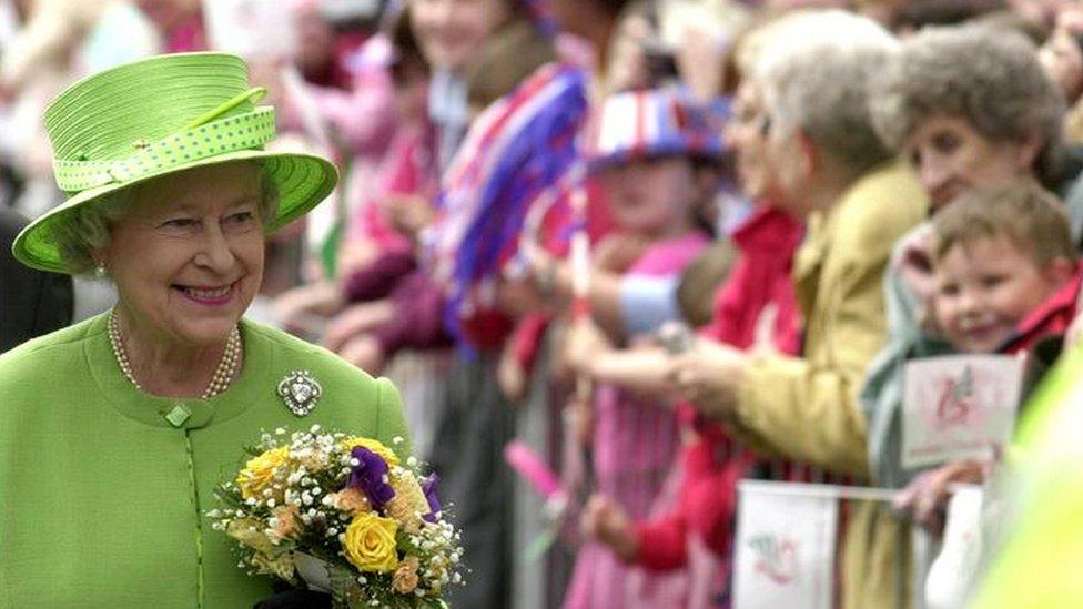 The Queen visited Treorchy in 2002