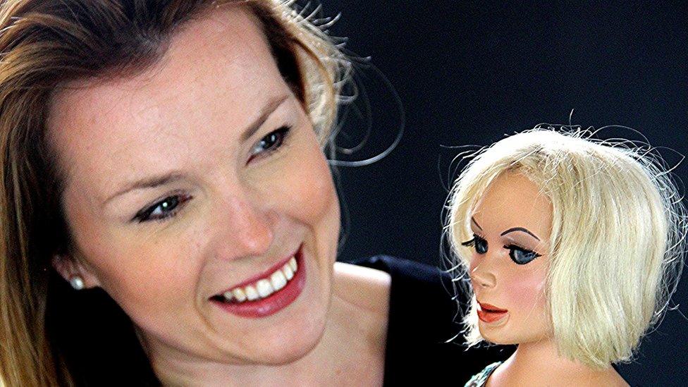 Trevanion & Dean auctioneer Christina Trevanion with the Lady Penelope puppet