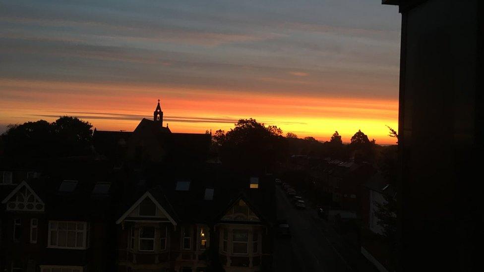 Sunrise over Oxford