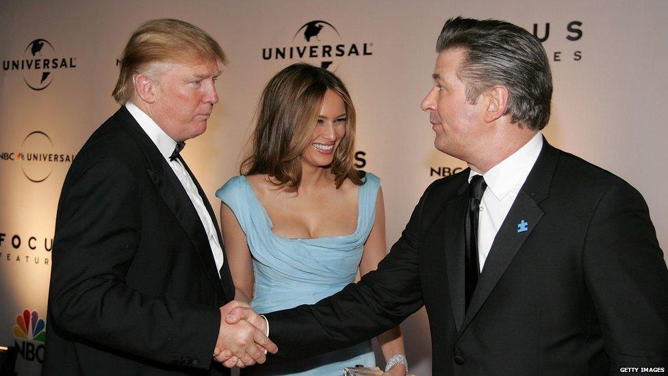 Donald Trump and Alec Baldwin met at the 2007 Golden Globe awards