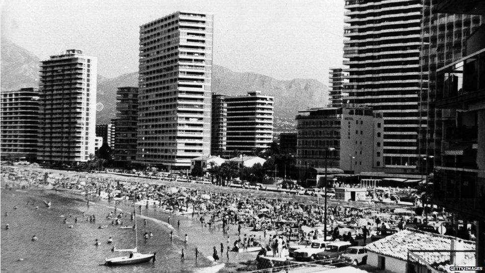 Benidorm in the 1980s