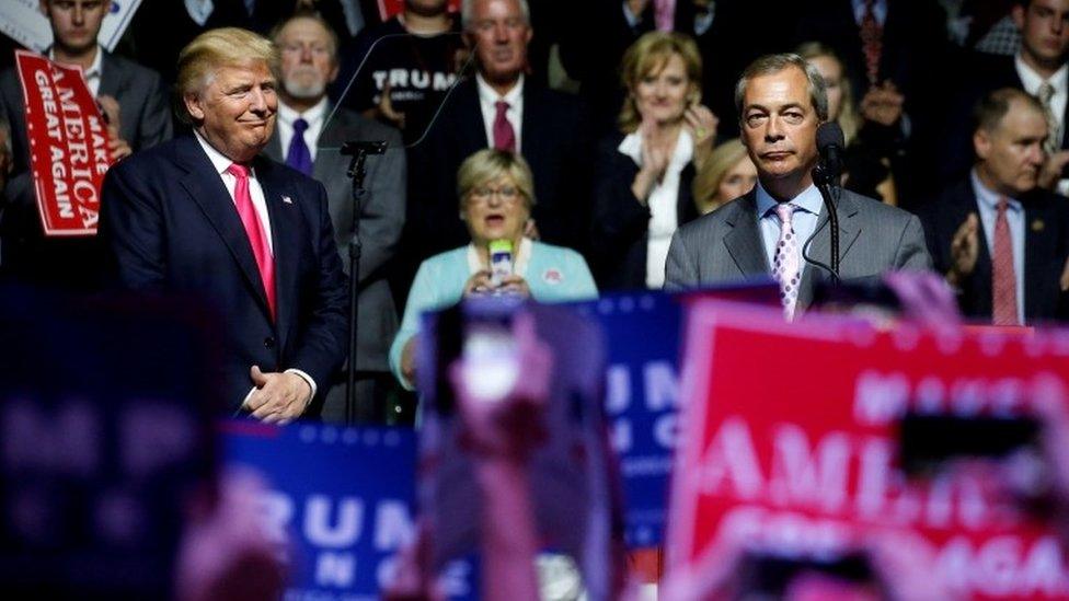 Donald Trump and Nigel Farage