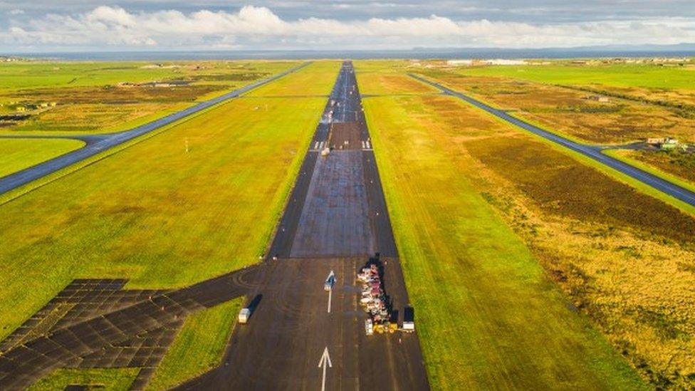 Campbeltown Airport runway