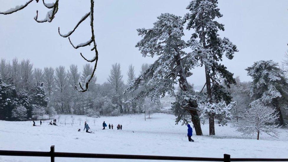 Snow in Gloucestershire