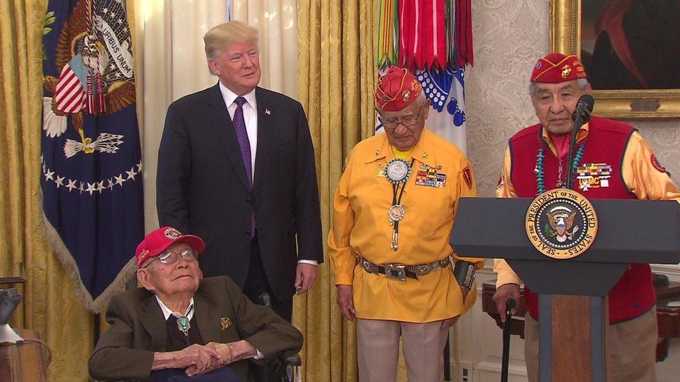 Trump and navajos