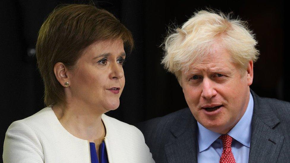 Nicola Sturgeon Boris Johnson