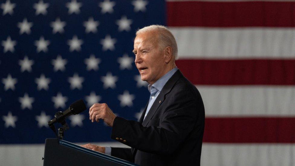 President Joe Biden speaks in Atlanta