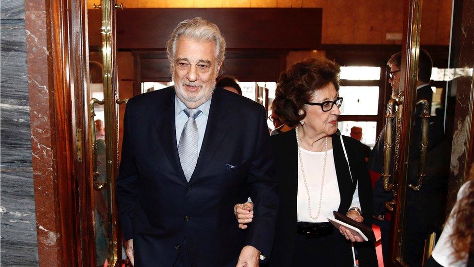 Placido Domingo and his wife Marta Ornelas