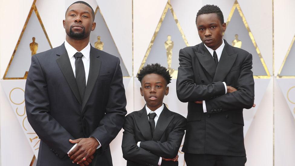 Trevante Rhodes, Alex R Hibbert and Ashton Sanders