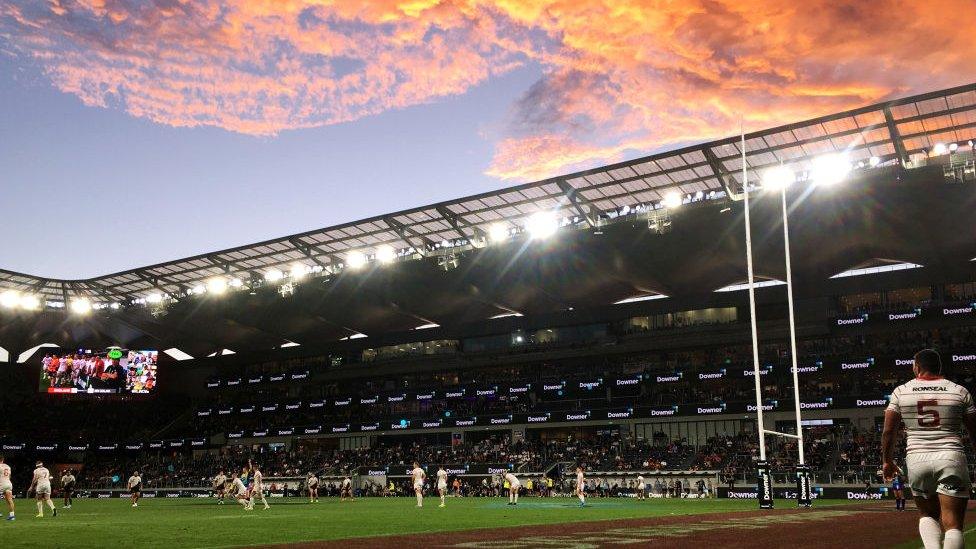 The stadium from the England V Australia World cup game in 2019