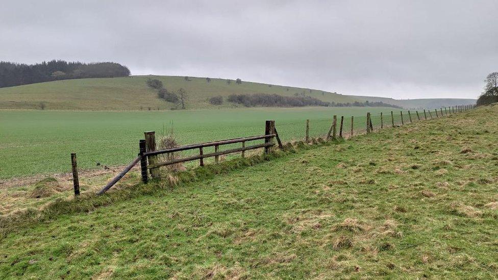 An access island in Wiltshire