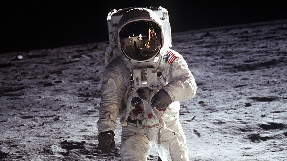 Buzz Aldrin on the Moon