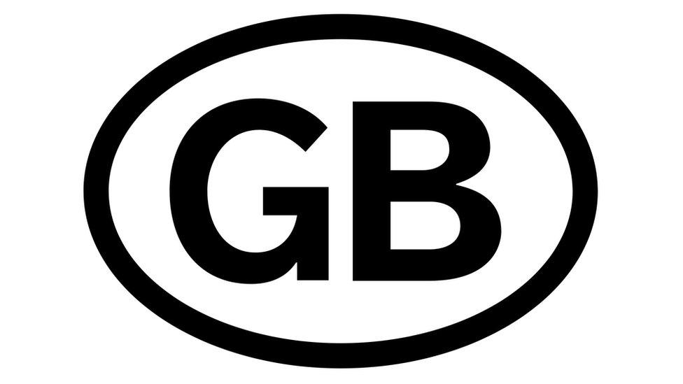 GB car sticker